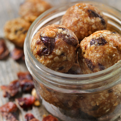 Almond and Cranberry Energy Balls