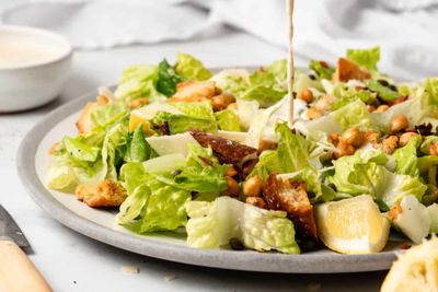 Avocado Pomegranate Salad with Creamy Dressing