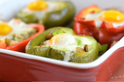 Baked Egg-Stuffed Peppers