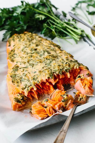 Baked Salmon Dijon