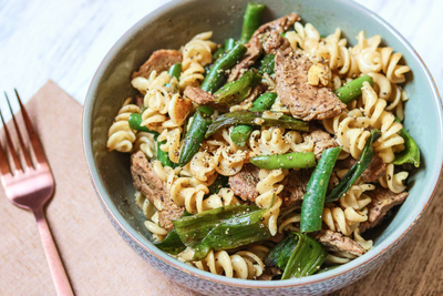 Beef and Spring Onion Pasta Stir-Fry