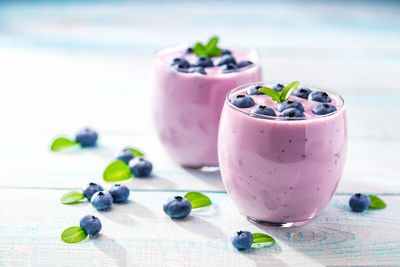 Blueberry Coconut Protein Smoothie