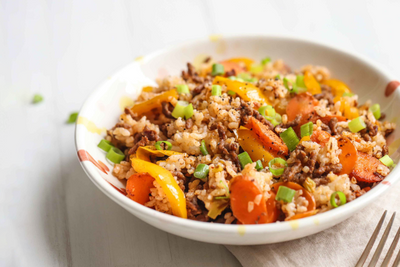 Cajun Beef and Rice Skillet