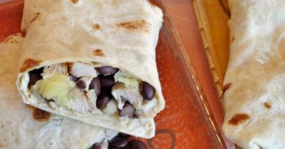 Chicken and Black Bean Burritos