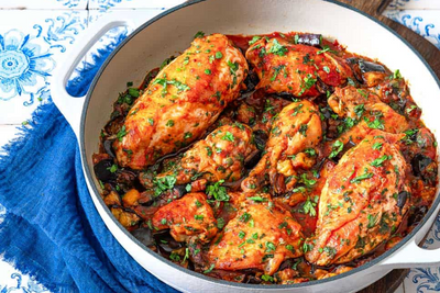 Chicken and Eggplant Mediterranean Delight