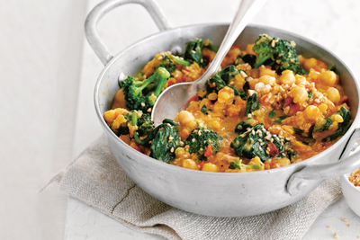 Coconut Curry Broccoli with Chickpeas
