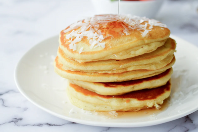 Coconut Mango Pancakes