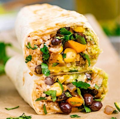 Corn and Black Bean Burritos