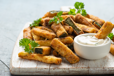 Herb-Crusted Zucchini Fries