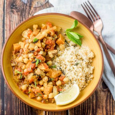 Moroccan Chicken Stew with Couscous