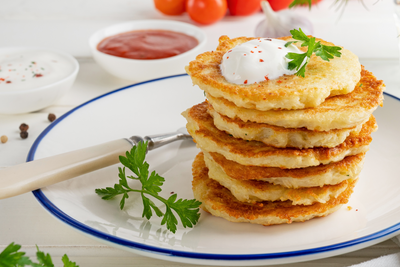 Potato Zucchini Power Pancakes