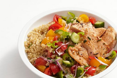 Turkey Quinoa Soy Salad