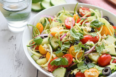 Zoodle Tomato Salad